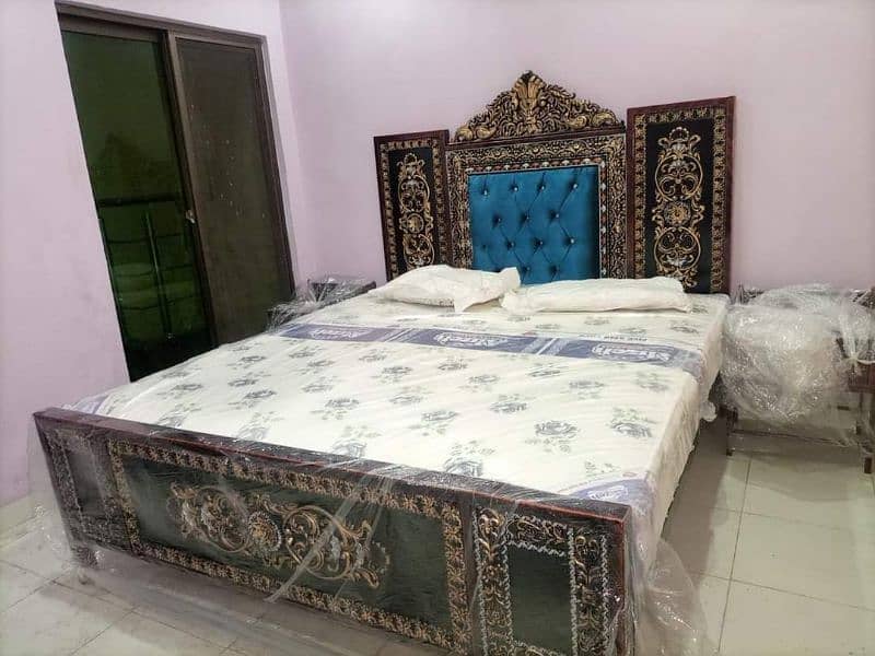 double bed| iron bed| Single bed| bed set| Steel bed| Furniture 16