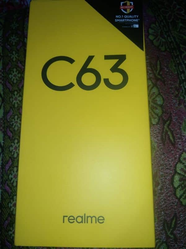 Realme c63 with 45watt charger 3