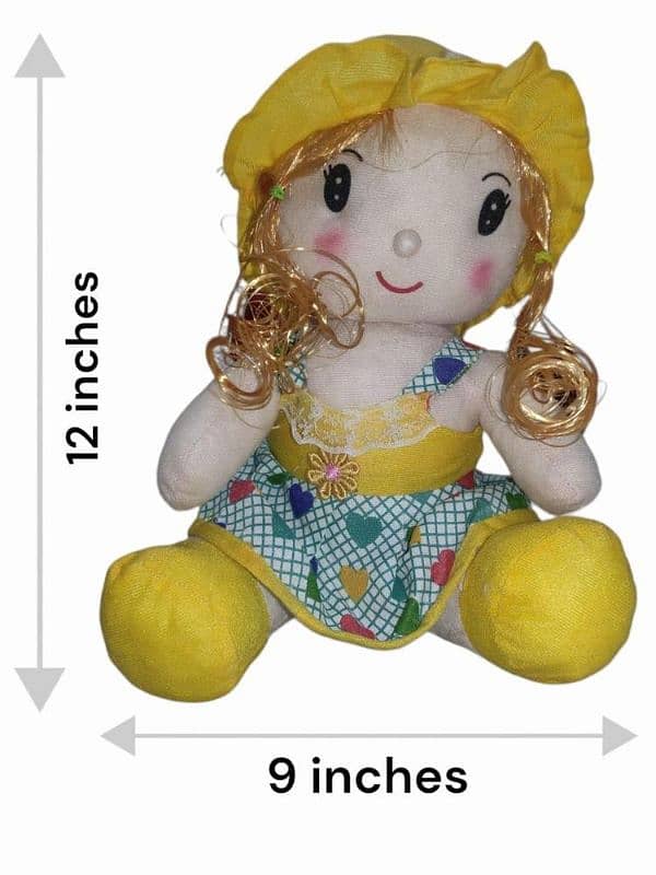 2pcs soft stuff washable doll's 1