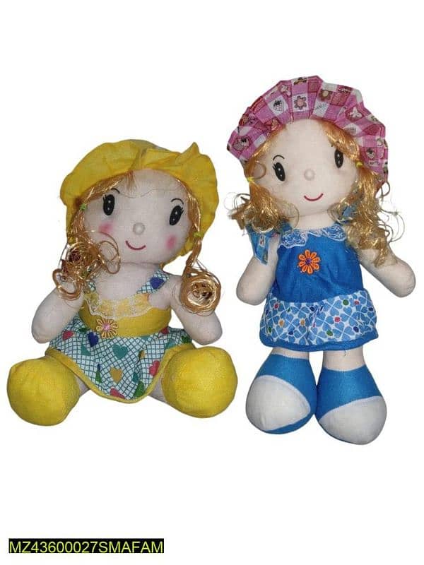 2pcs soft stuff washable doll's 3