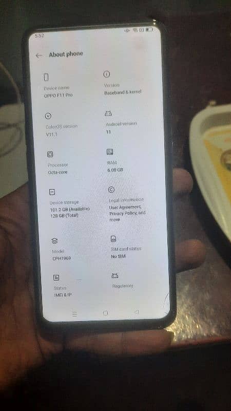 oppo F11 PRO RAM6+128GB No PTA hai 2