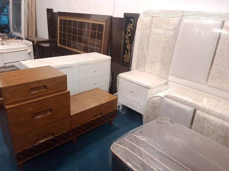 Double Bed  Side Table Dresser 4