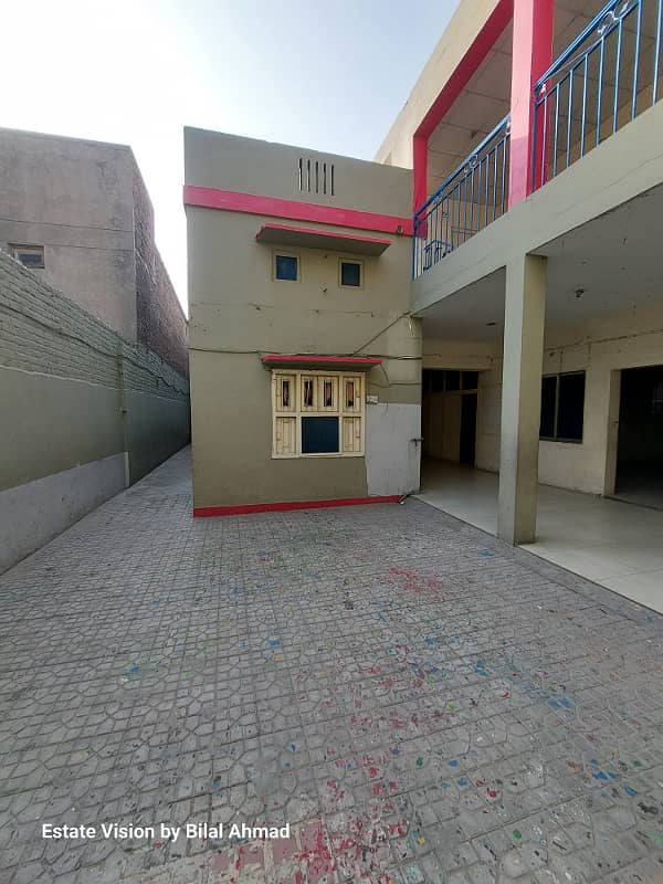 Commercial Building with 28 Rooms 10 bathroom 10 car garage available for rent on jail road 19