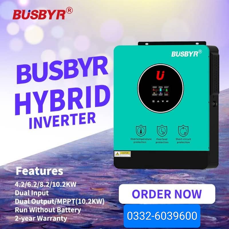 Busbyr 6.2kw Solar Hybrid Inverter 0