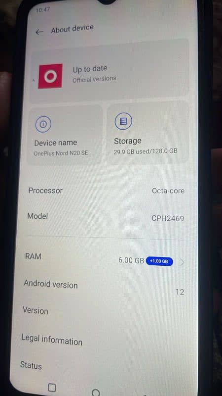 I'm selling my OnePlus Nord 20 SE 128 0