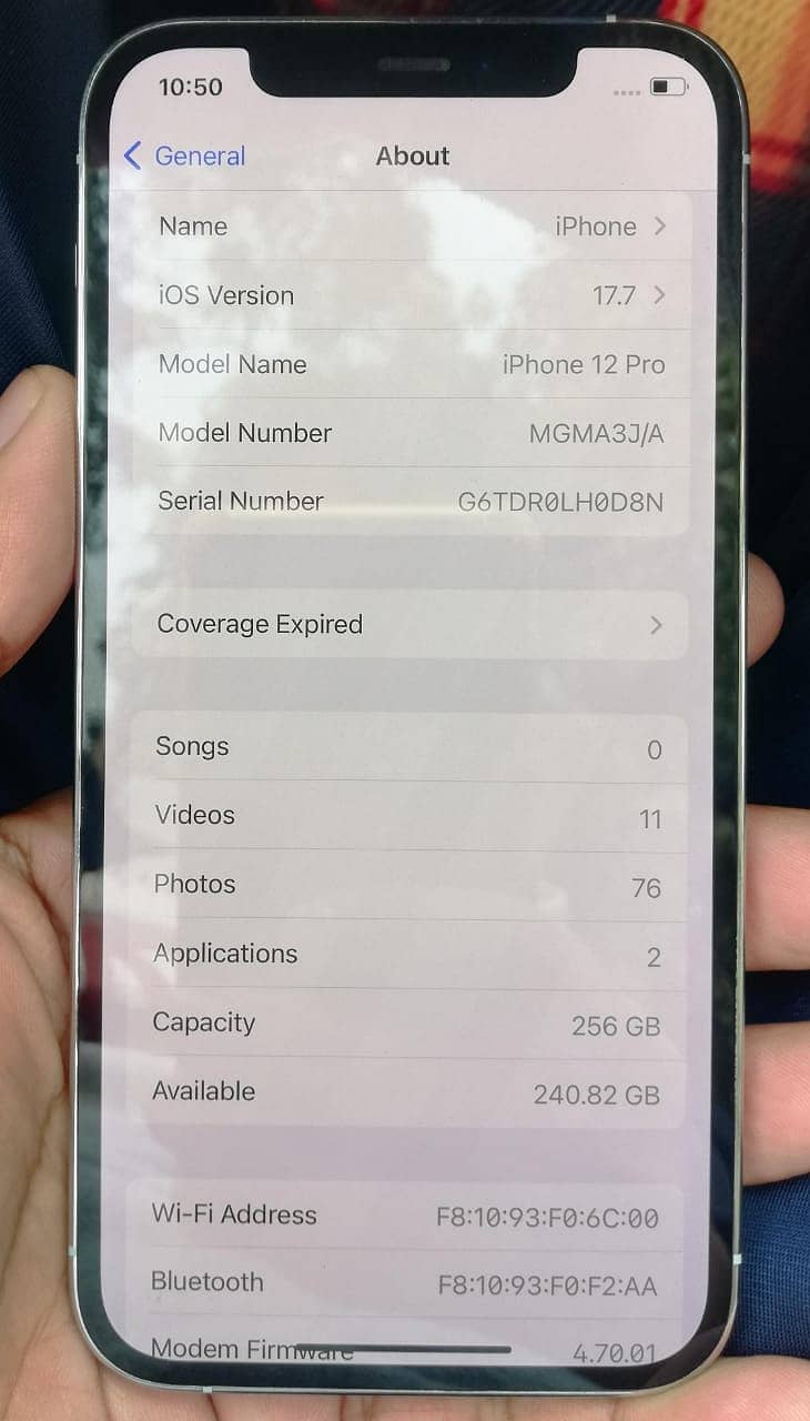 Apple iPhone 12 Pro 256gb Non PTA 3