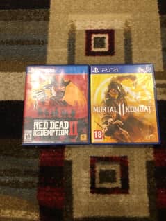 Red dead redemption 2 and mortal kombat 11 ultimate pa4 games