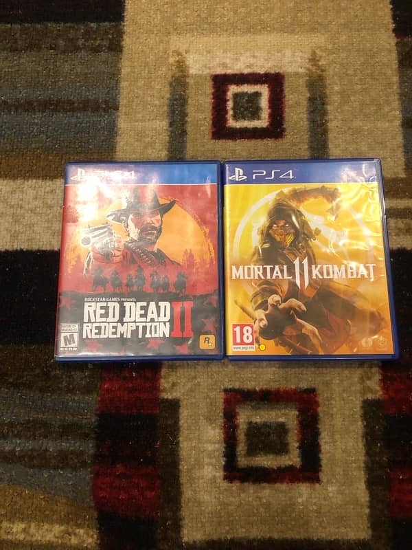 Red dead redemption 2 and mortal kombat 11 ultimate pa4 games 0