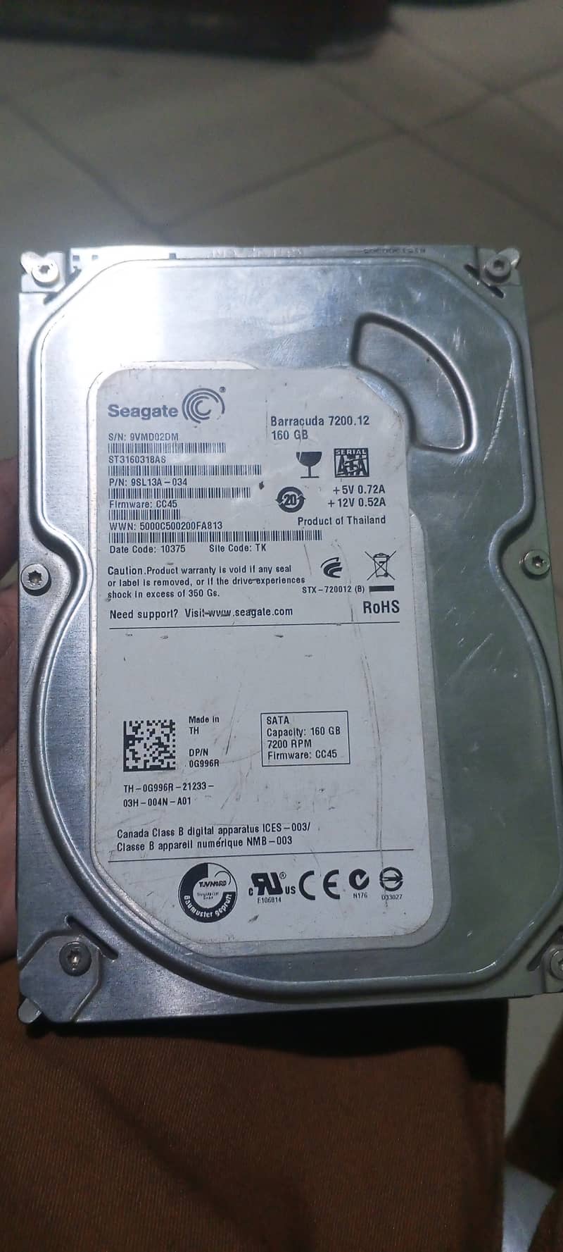 Hard drive 160 gb for sale 2