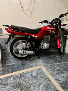 SUZUKI GD110S (RED) 2023 MODEL PUNJAB REGISTERED.