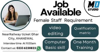 we need female for md studio