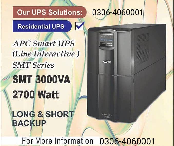 apc smart ups 3000va tower model 48v 2700w  fresh stock avaiable 8