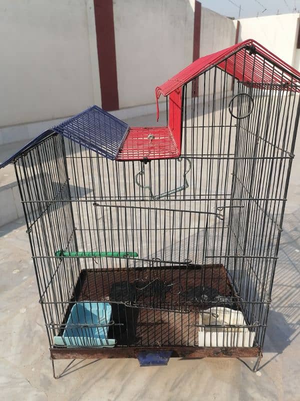 2x Bird cages for parrot etc 3