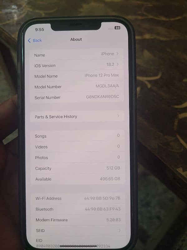 Iphone 12pro max 512Gb non pta 8