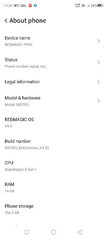 redmagic 7 pro 0