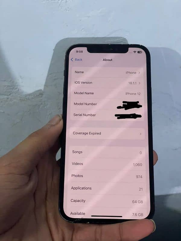 iphone 12 non pta jv 64 GB 5