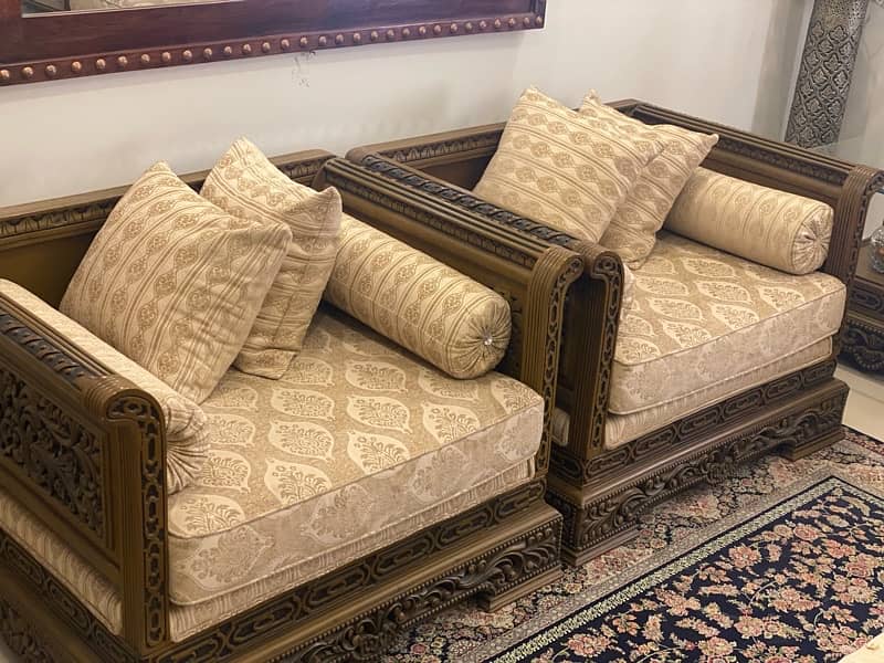 Original Carving sofa set 4