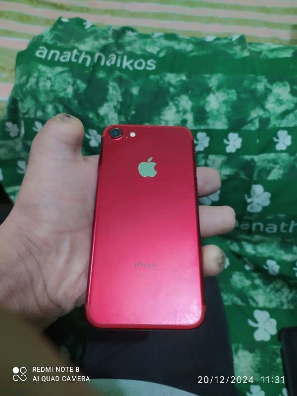 iPhone 7 non PTA 128GB red colour number 0321 3740 155 1