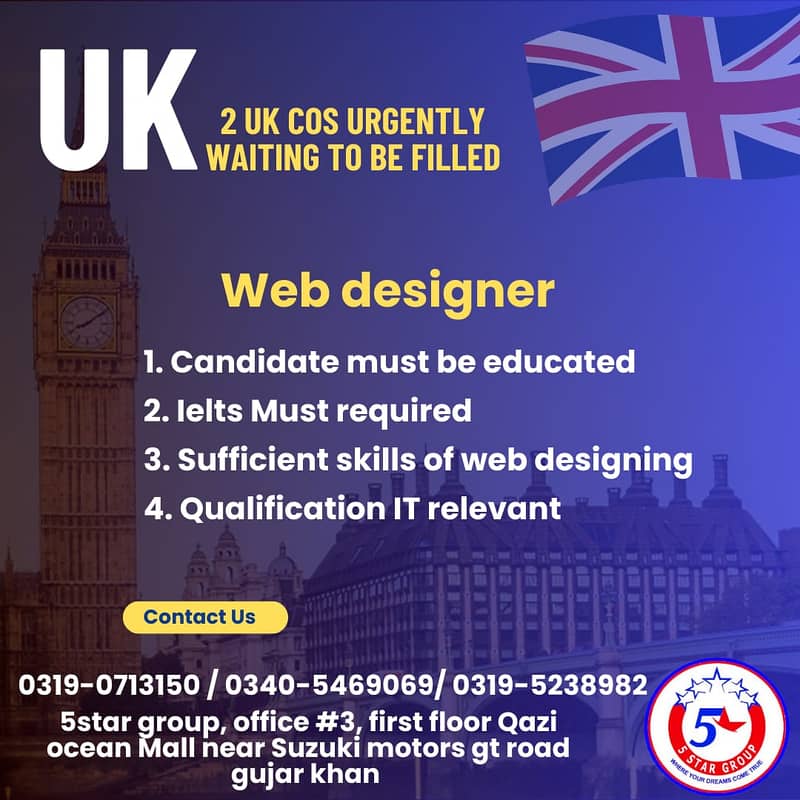 UK & EUROPE Work Visas Available 1