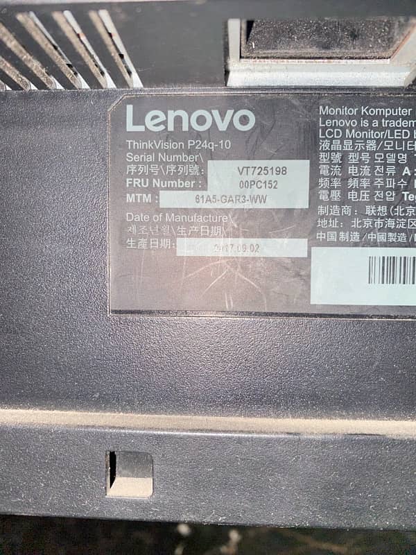 Lenovo 2k 24 inch bezelless monitor 3