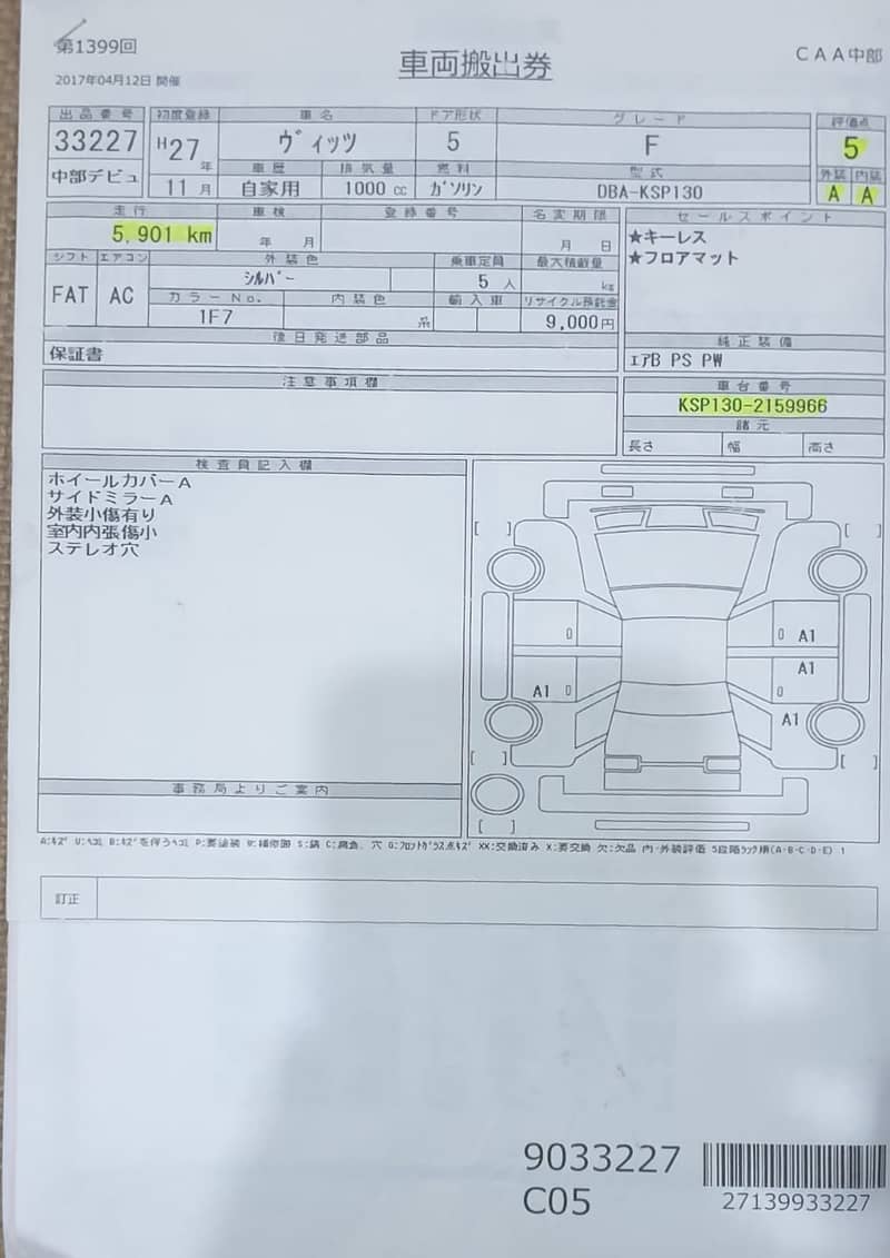 Toyota Vitz F 1.0 2015 9