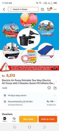 air pump 1800 only