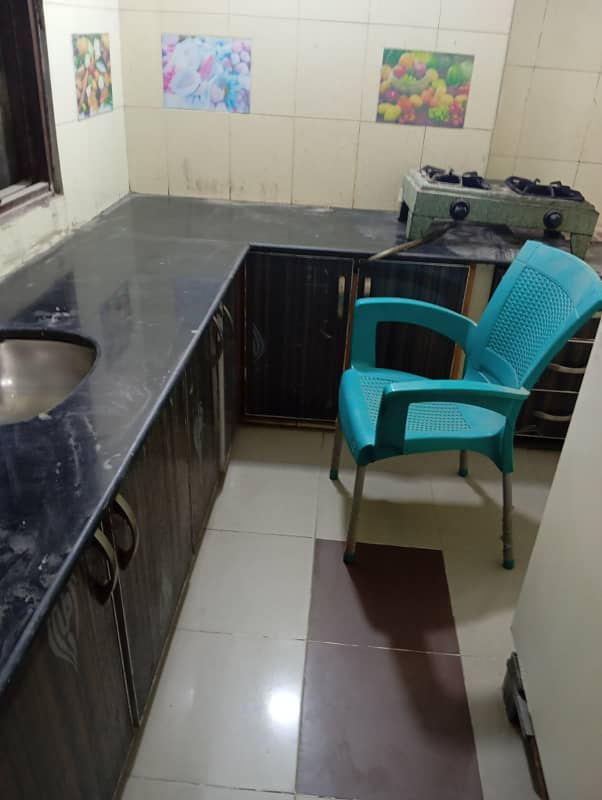 5.5 Marla Furnish Upper Portion 2 Bed Attached Bath TV Lounge Tiles Flooring Woodwork For Rent Only For Bachelors 2