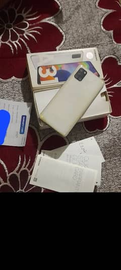 samsung a31 with complete box