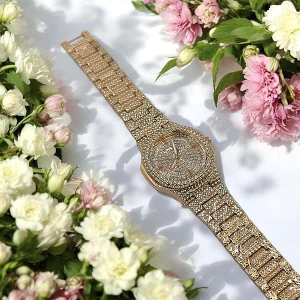 Brand New artificial diamond watch with free delivery 2