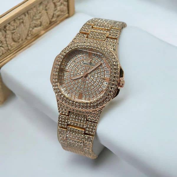 Brand New artificial diamond watch with free delivery 3