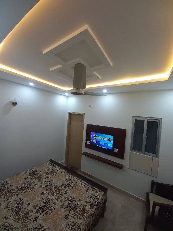 Furnished 1 bed Room Near lums Dha Punjab small Industries 1