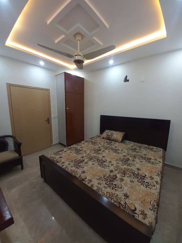 Furnished 1 bed Room Near lums Dha Punjab small Industries 5