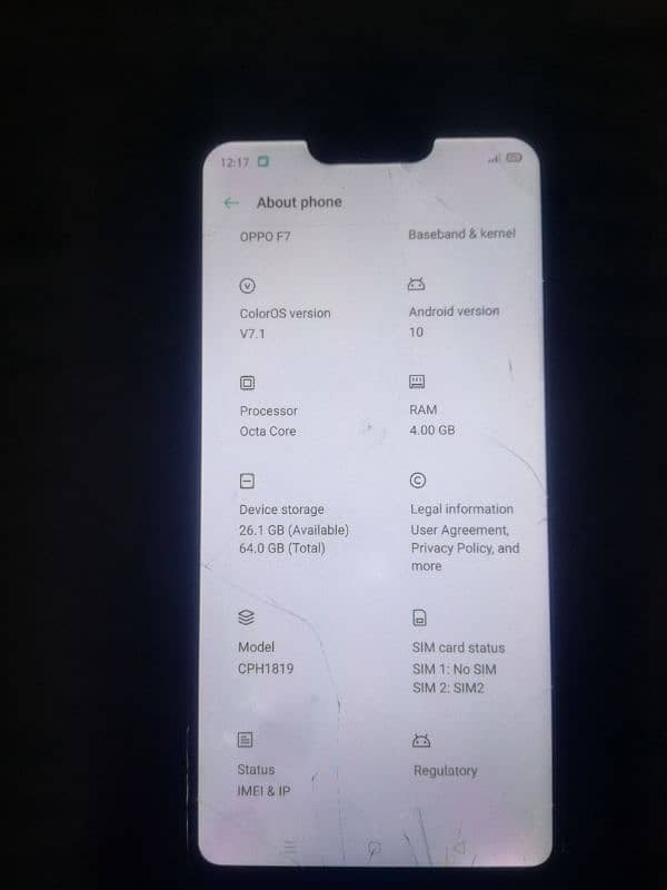 I am selling my phone OPPO F7 0