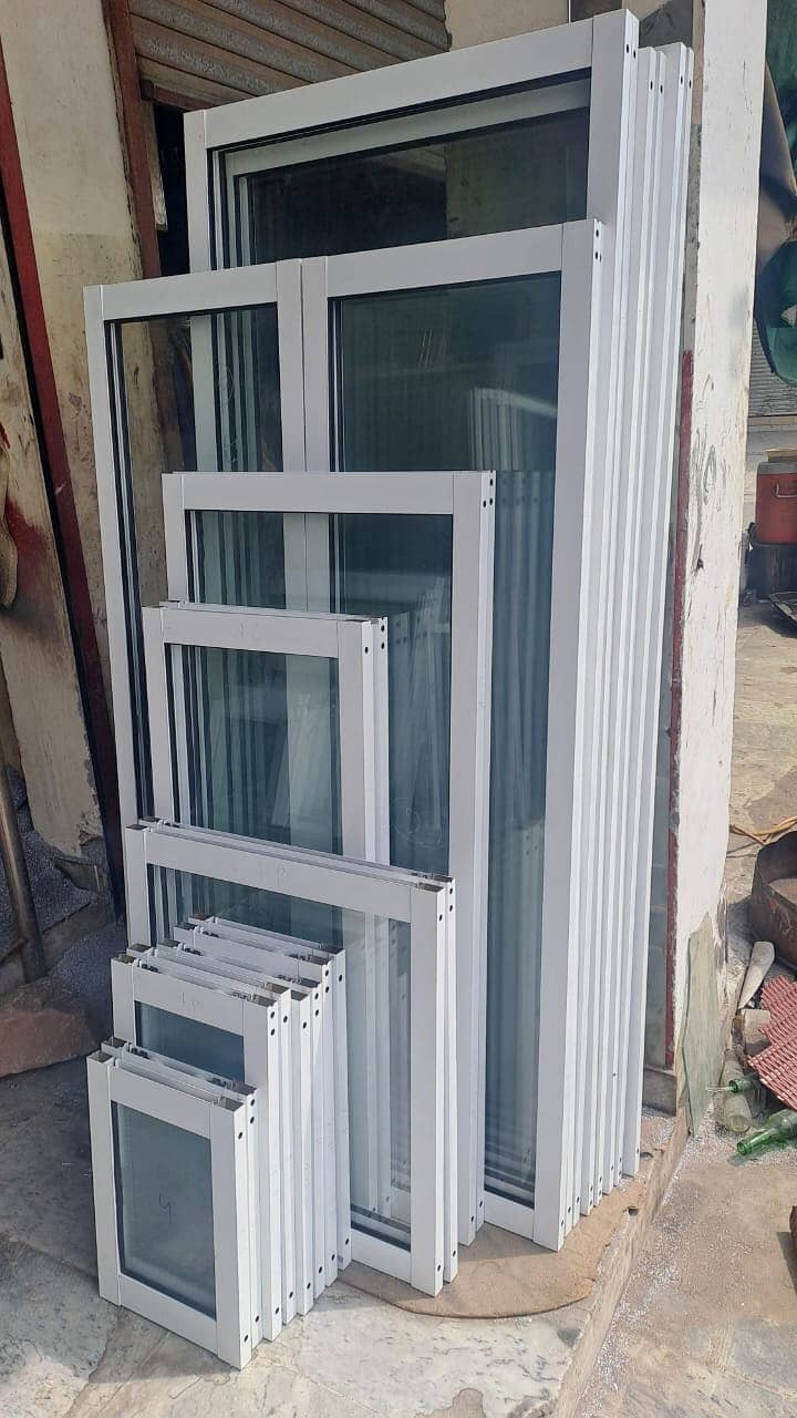 aluminum window & glass stairs terrace openable door 12mm partition 2