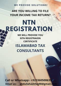 NTN REGISTRATION, INCOME TAX RETURNS