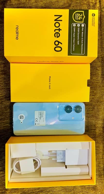 REALME NOTE 60 128gb ROM 12gb dynamic RAM 1