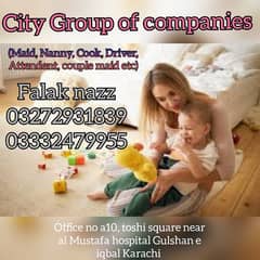 Maids, Nanny, Cook, Driver, Attendent etc