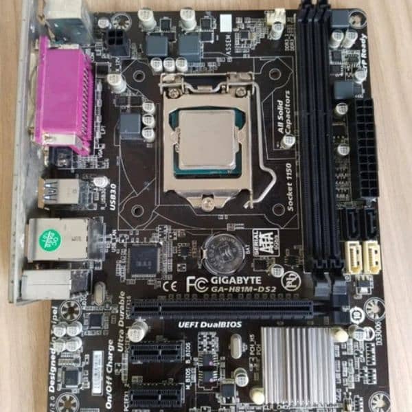 Gigabyte H81  + Pentium G3240 + 4gb DDR3L 0