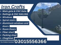 cnc design main gates cnc railing Spanish gates aluminum window doors