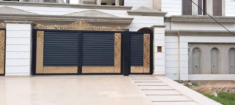 cnc design main gates cnc railing Spanish gates aluminum window doors 13