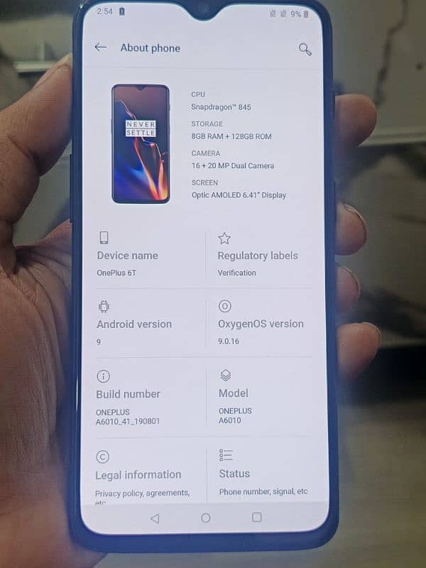 OnePlus 6t 8gb 128gb 100% orignal 2