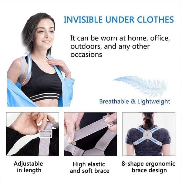 Adjustable Posture Correcter belt -1 Pc for improved alignment 2