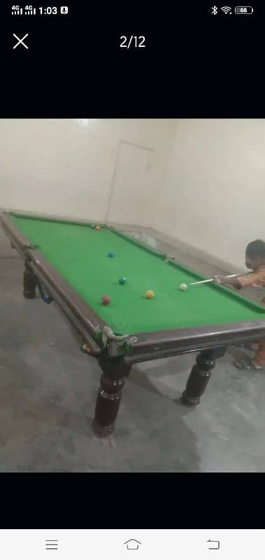 Snooker 4,5 by 9 Rs 35000 2