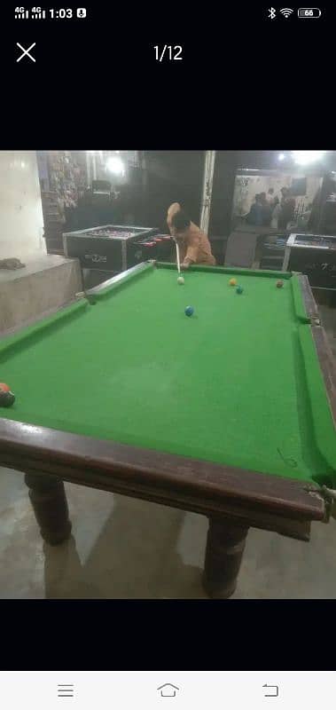 Snooker 4,5 by 9 Rs 35000 3