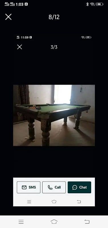 Snooker 4,5 by 9 Rs 35000 8