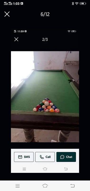 Snooker 4,5 by 9 Rs 35000 10