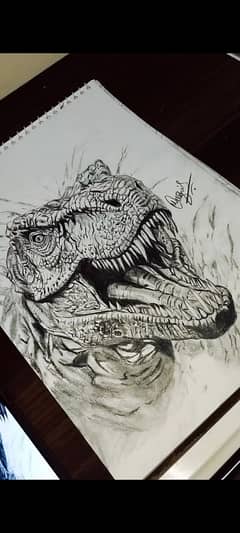 T_Rex dinosaur sketch