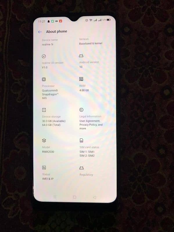 Realme 5i box hai 4 64 exchange possible 0