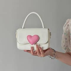 Love Contrast Color Girl Bag for Women