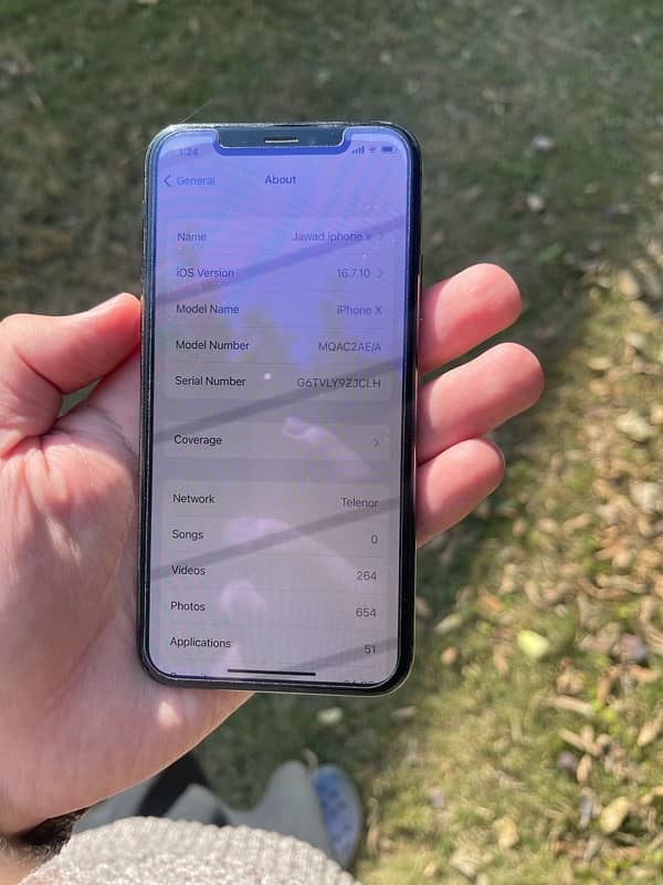 Iphone x 64GB PTA approved 6